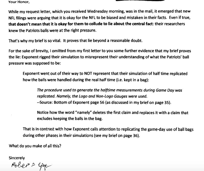 Illustration for article titled Here Are The Anti-NFL Letters Fans Sent The Ballghazi Judge
